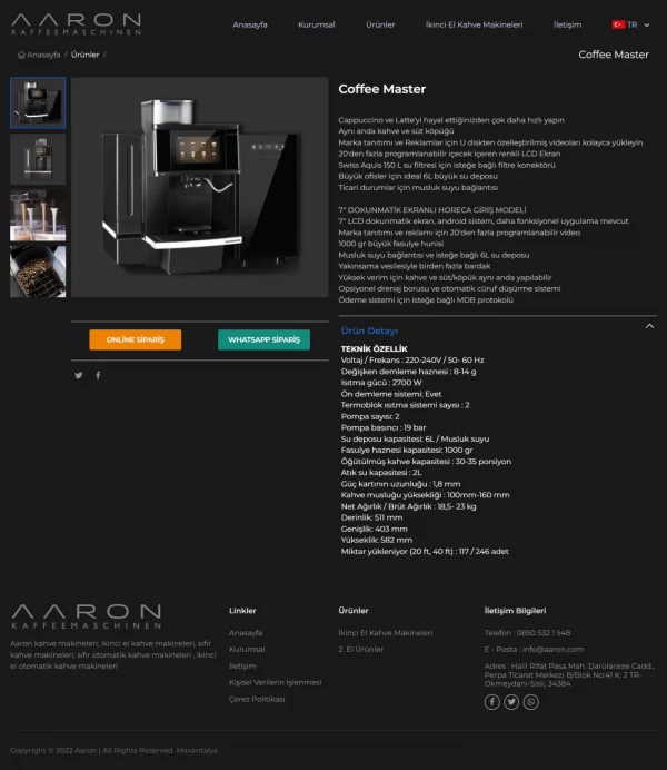 Aaron Coffee Machine